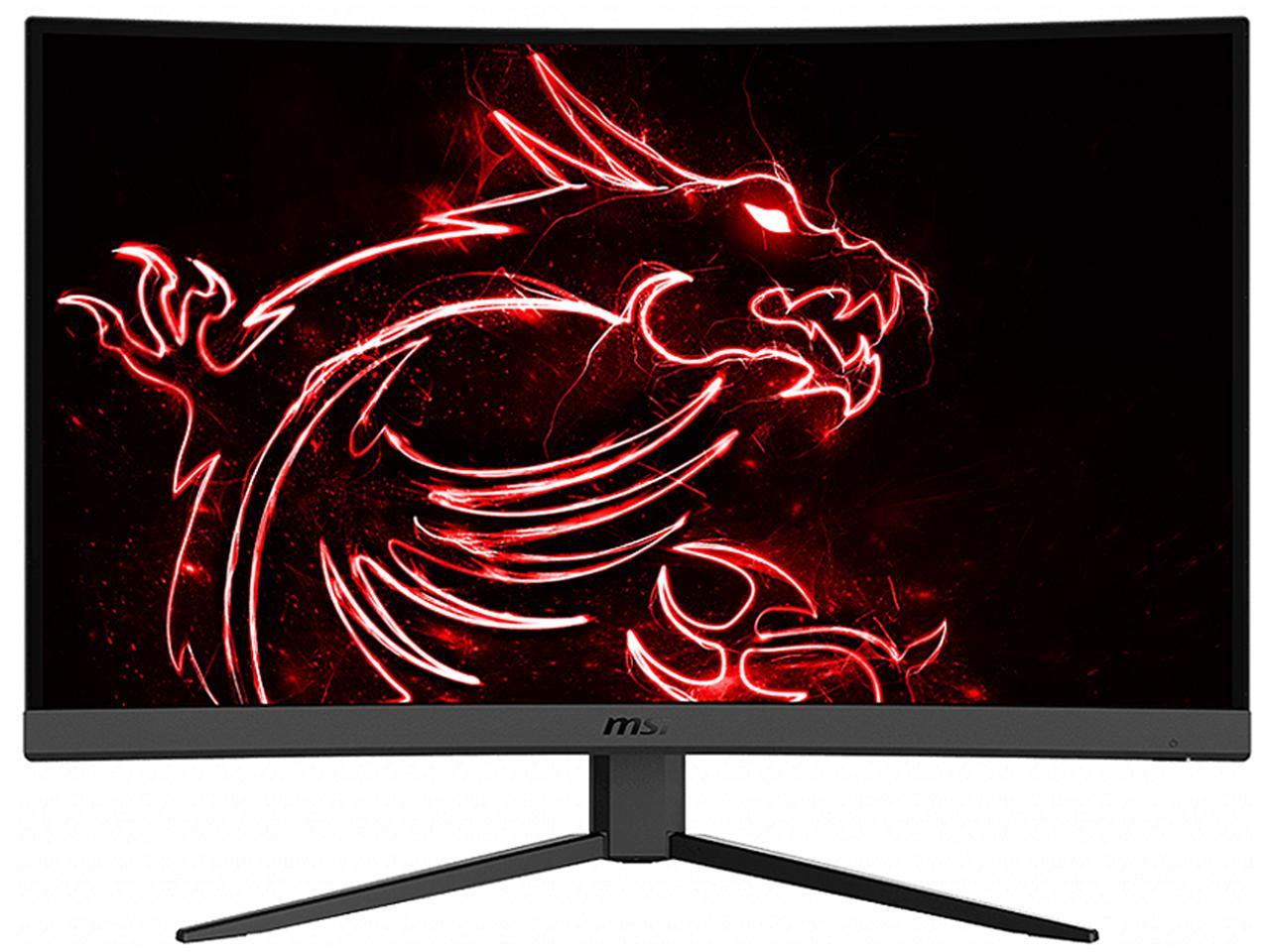 Open Box MSI Optix G32C4W 32" (31.5" Viewable) 1920 x 1080 1ms (MPRT) 165 Hz HDMI, DisplayPort AMD FreeSync Premium Curved Gaming Monitor