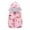 Pink, variant on Fesfesfes Hooded Jackets Toddler Winter Warm Down Vests Baby Boys Girls Hoodies Cute Pattern Printed Zipper Jackets Outwear On Sale