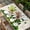Green, variant on St. Patrick's Day Table Cloths for 4 Foot Rectangle Tables, Green Gnomes Shamrock Gold Coin Wood Grain Patio Waterproof Elastic Fitted Tablecloths, Washable Rectangular Table Cover for Camping