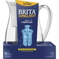 Brita Monterey Longlast Filter Water Filter Pitcher, 10 Cup White