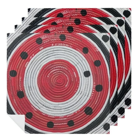 

FACANNAP FunWheat PlacematsTable Mats for Dining Tables Washable Non-Slip Place mats Fruit Cute Decoration 2 PCS