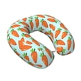 thumbnail image 2 of Daiia Cartoon Carrot Pattern Travel Pillow 100% Pure Memory Foam Travel Neck Pillow, Airplane Pillow U-Shaped Neck Pillow Ergonomic Travel Pillow, 2 of 8