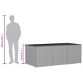 thumbnail image 4 of vidaXL Garden Storage Box Mix Beige 984L Poly Rattan, 4 of 5