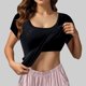 thumbnail image 2 of Camisetas hippies de otoño elegantes e informales para mujer: camisetas túnicas de manga larga con estampado floral, sudaderas de cuello redondo, tejido suave., 2 of 8