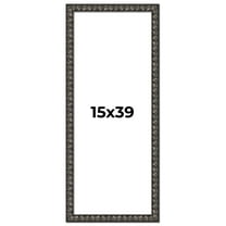 15x39 Frame Black-Brown Medieval Solid Wood Picture Frame | 1.5 Inch Moulding Width | Gotham