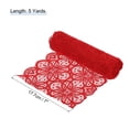thumbnail image 2 of Unique Bargains Lace Ribbon 5 Yards 7 Inch Lace Flower Trim for Gift Wrappers Red, 2 of 5