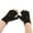 Black, variant on beishanbush Gloves Mittens Winter Fashion Solid Color Knit Button Cute Dual Use Warm Half Finger Gloves Dark Gray