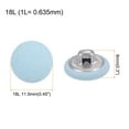 thumbnail image 2 of Uxcell 30pcs 18L Fabric Cloth Covered Button 11.5mm Metal Shank Round Sewing Buttons for Suits Dress Blouses, Blue, 2 of 5