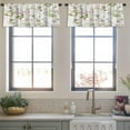 thumbnail image 3 of LALILO Kitchen Curtain Valance Colorful Flower Floral With Rod Pocket Window Curtain 52"x 18" Set of 2, 3 of 5