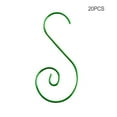 thumbnail image 5 of Tssuoun 1 Set Hanging Hook Simple Party Supplies Unique Swirl Design Hanger Decor Multiple Color Christmas Ornament S-Shaped Home Clasp Green, 5 of 8