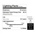 thumbnail image 3 of Feit Electric BPT6/SU/LED Non-Dimmable LED Light Bulb, 1.2 W, 3 of 4