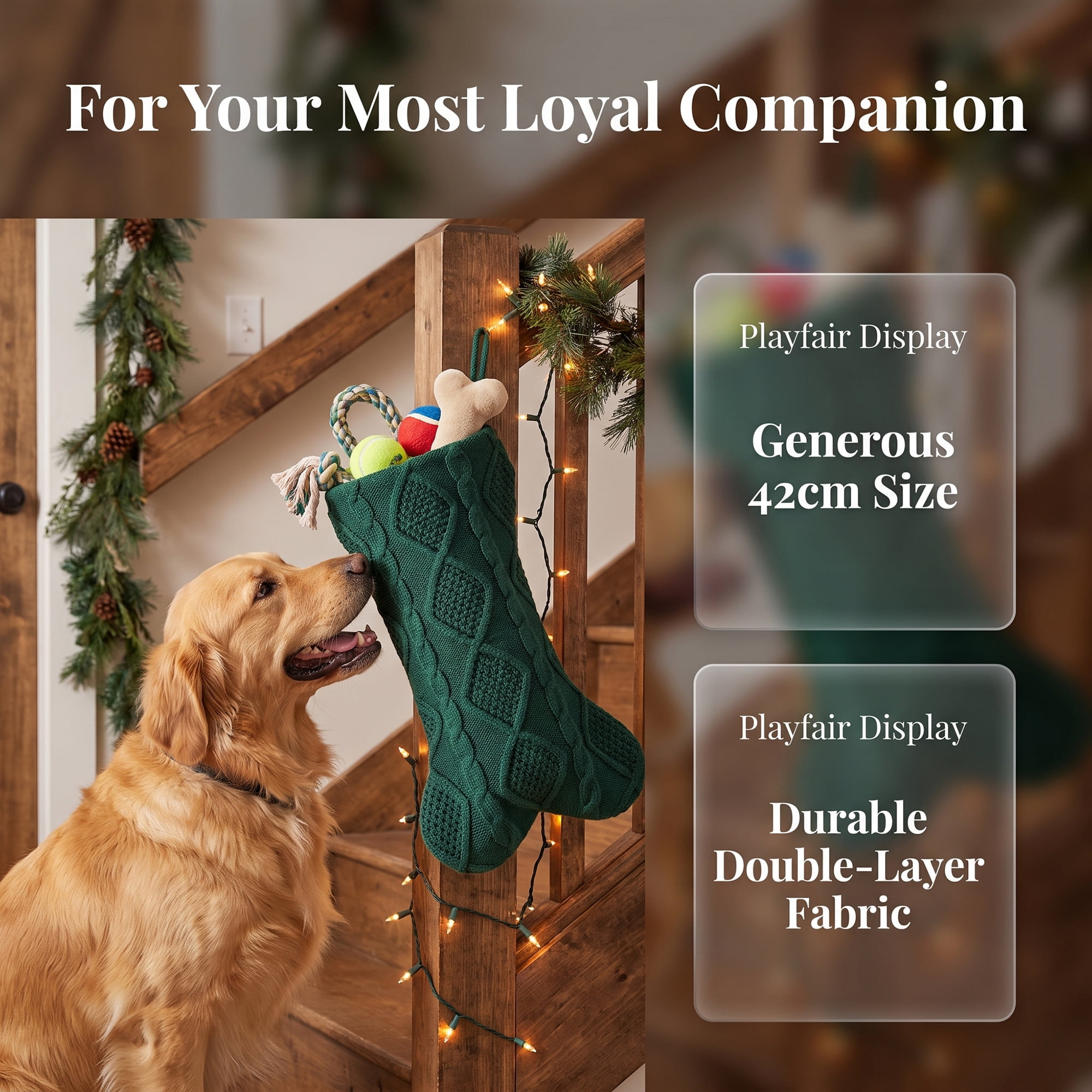 Unique Bargains Cartoon Christmas Stockings Luxury Tiered Mantel Accents Green 17"