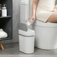 thumbnail image 3 of ​Smart Sensor Trash Can, Narrow Automatic Waste Bin with Silent Closing Lid, Battery Powered Waterproof Design for Bathroom & Kitchen Tight Spaces​​, 3 of 6