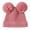 Pink, variant on NOEGOEU Baby Beanie Warm Toddler Knit Winter Hats for Kids Twist Boys Girls Newborn Hats 0-12M (Khaki,0-12 Months)