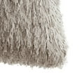 thumbnail image 5 of VCNY Home Keegan 18" x 18" Taupe Polyester Solid Shag Decorative Pillow, 5 of 5