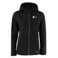 thumbnail image 2 of Women's Cutter & Buck  Black Big Ten Gear Rainier PrimaLoft Eco Insulated Printed Full-Zip Puffer Vest, 2 of 3
