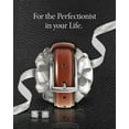 thumbnail image 5 of Genuine Leather Dress Belts For Men - Mens Belt For Suits, Jeans, Uniform With Single Prong Buckle - Designed in the USA, 5 of 6