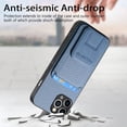thumbnail image 2 of Allytechgroup Cards Holder Back Case for iPhone 11 Pro Max, Vintage PU Leather TPU Shockproof Slim Kickstand Anti-Drop Protective Wallet Phone Case Cover for Apple iPhone 11 Pro Max, Blue, 2 of 8