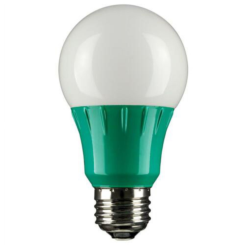 Diodesy- Pack of 3 A19/3W/G/LED/3PK LED Green Light Bulb, Colored Light Bulb for Porch, Party Decoration, Holiday and Home Lighting, Christmas Halloween Party Decoration, 3W, Medium Base E26 UL Listed