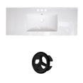 thumbnail image 1 of American Imaginations 23.75-in. W 3H8-in. Ceramic Top Set In White Color - Overflow Drain Incl. AI-20867, 1 of 1