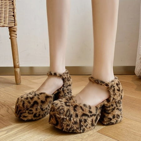

BRISEZZS Heeled Sandals for Women- Buckle Strap New Style Casual Summer Sandals #413 Brown-7.5