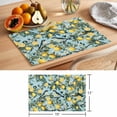 thumbnail image 6 of Lemon Bird Placemats Set of 6, Spring Summer White Floral Leaf Branch Bird Yellow Lemon Green Non-Slip Place Mats Washable Table Mats for Kitchen Dining Table Decorations Indoor/Outdoor, 6 of 9