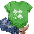 thumbnail image 2 of QIPOPIQ T-Shirts à Manches Courtes pour Femmes à Col Rond T-Shirts de la Saint-Patrick Tunique T-Shirt Trèfle T-Shirt Vert T-Shirts de la Saint-Patrick Hauts T-Shirt Tee T-Shirts de Fête T-Shirts Graphiques Aubaines, 2 of 4