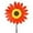 Red, variant on Steadline Colorful Sunflower Windmill - Plastic Outdoor Garden Decor with Bidirectional Rotation - Weather Resistant Yard Ornament for Patio Lawn - Cheerful Spring Summer Decoration