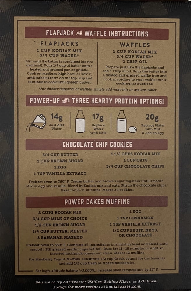Kodiak Cakes Power Cakes Flapjack and Waffle Mix, Buttermilk, 20 oz (Pack of 8)
