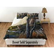 Thumbprintz Beaver Pond Buck Standard Sham, 30" x 22"