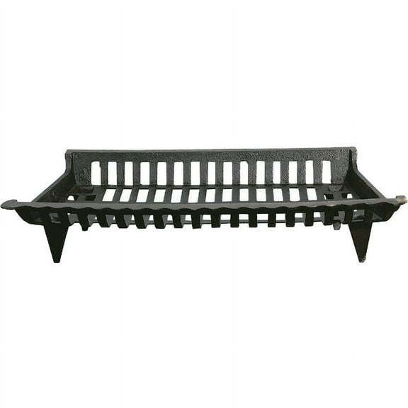 Do it Best Tools Cast Iron Fireplace Grate - Flat Bottom, Zero Clearance - 29.5 In, Black