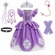 thumbnail image 2 of Disney Sophia niñas vestidos Halloween verano niños princesa vestido cumpleaños fiesta Madrigal disfraz niños graduación vestidos 5-6T 130CM Gao Jinjia LED, 2 of 2
