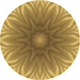 thumbnail image 1 of Ahgly Company Tapis Rond Lavable en Machine Intérieur Transitionnel Jaune, 8 Pieds Rond, 1 of 7