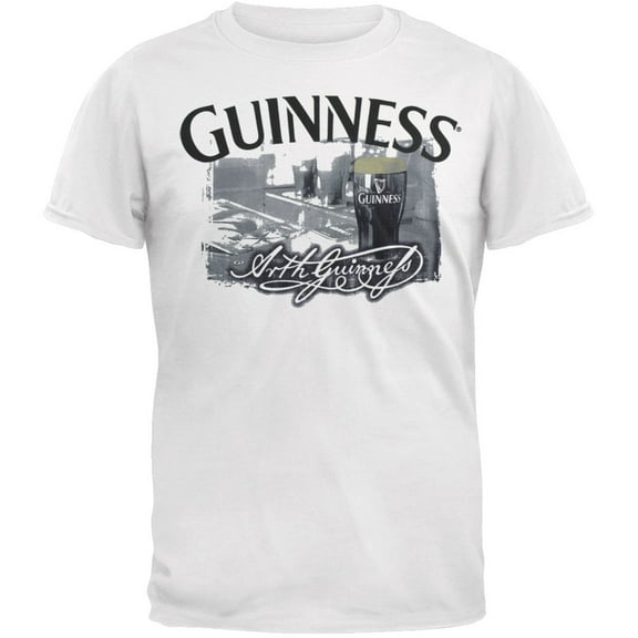 Guinness - Black & White T-Shirt - Large