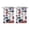 Kitchen Food Colorful-48, variant on Vintage Kitchen Food Cooking Chef Tier Cafe Curtains for Bathroom Living RV Rod Pocket Window Drapes 36 Inch 2 Panels Set 28"x36" 2 Panels Window Treatment Tiers