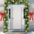 thumbnail image 7 of Extra Long 15ft Christmas Garland with 100 LED Lights Artificial Pine Prelit Lighted Christmas Outdoor Indoor Decorations Xmas Holiday Stairs Railing Mantle Door Decor(Pine Cone Garland) – S, 7 of 7