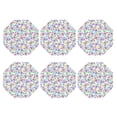 thumbnail image 2 of Disketp Butterflies On Polka Dots Funny Coasters,6 Pcs Leather Coasters With Holder, Perfect Housewarming Hostess Gifts,Protect Furniture From Water Marks Scratch And Damage, 2 of 9
