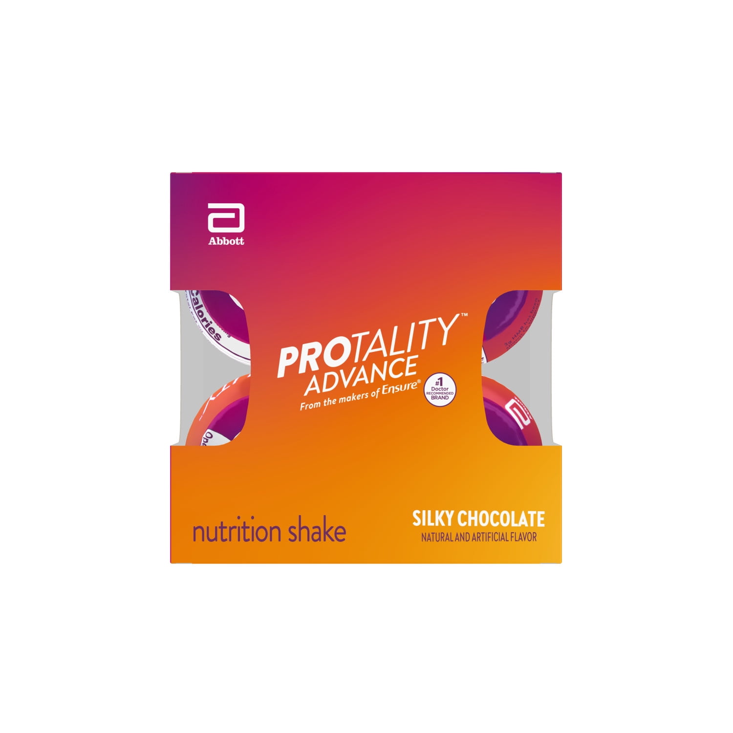 PROTALITY Advance Nutrition Shake, Silky Chocolate, 10-fl-oz Bottles, Pack of 4