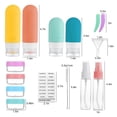 thumbnail image 2 of 16pcs Travel Bottles for Toiletries, EEEkit 3oz/2oz Travel Size Containers, Leak Proof Silicone Toiletry Containers for Shampoo & Liquids, 2 of 7