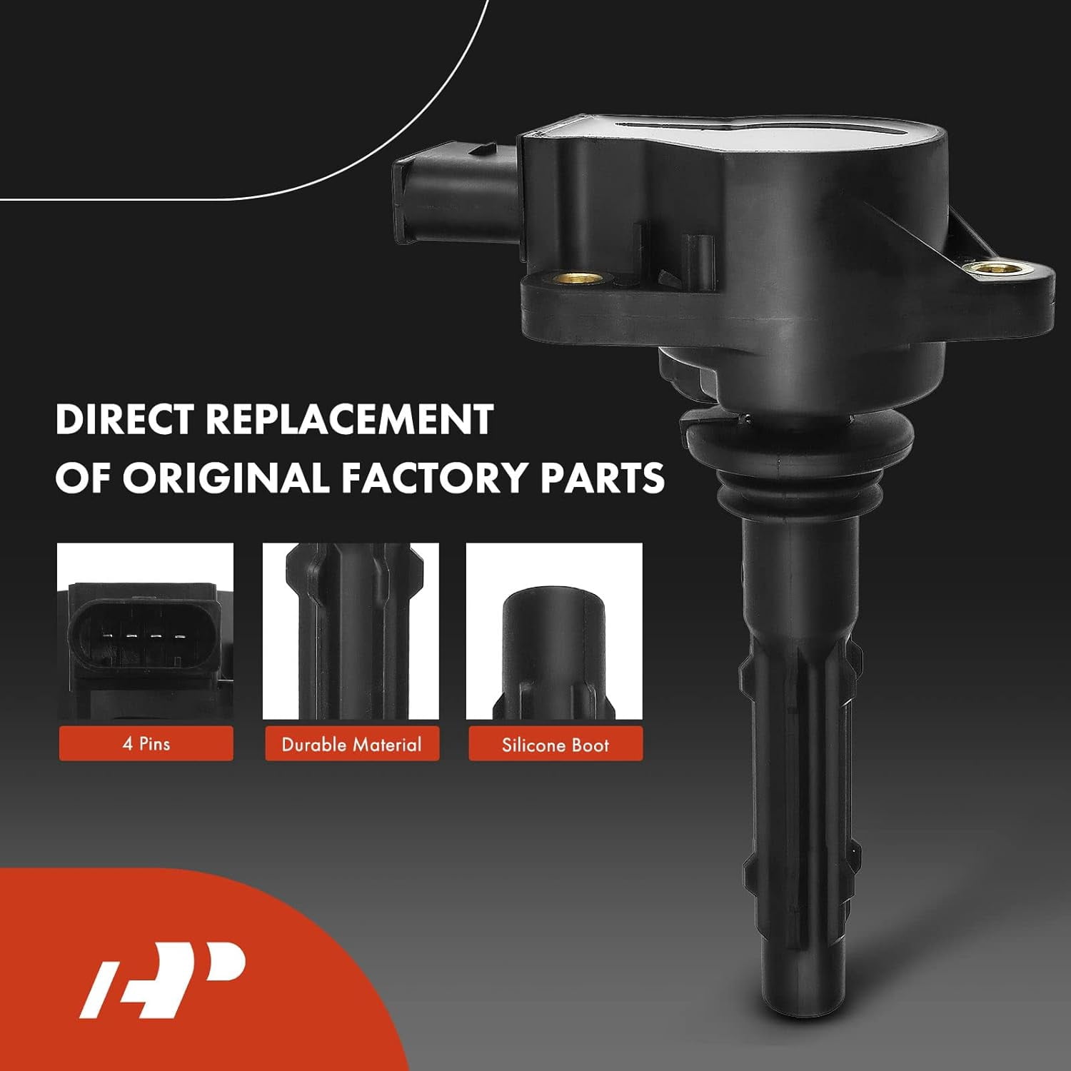 A-Premium Set of 8 Ignition Coil Pack and Iridium Spark Plugs Compatible with Mercedes-Benz CLS550 E550 S550 2007-2011 GL450 SL550 ML550 S450 CL550 CLK550 G550
