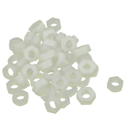 

Unique Bargains Metric M5 Thread Nylon Hexagon Head Insert Lock Screw Fastener Hex Nuts 50pcs