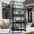 thumbnail image 2 of Panacea Modern Farmhouse Adjustable Plant Stand With Cover, Indoor/Outdoor Garden Rack, 2 of 8