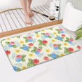 thumbnail image 4 of Pioneer Flower Floral Print Pattern Bathroom Rugs Mat, Non Slip Microfiber Bathroom Rug with Rubber Backing, Soft Mats for Bathroom Floor Tub Shower, 17"x30", 4 of 5