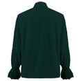 thumbnail image 3 of Poet Top Renaissance, Historical Shirt, Medieval Ruffled Pirate, Mens Pirate Shirt Renaissance Victorian Ruffled Tops | Viking Shirt,Medieval Style,Flared Sleeves With Elastic Cuffs, Green S, 3 of 6
