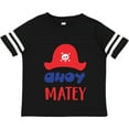 thumbnail image 3 of Inktastic Ahoy Matey, Pirate Hat, Skull and Bones, Pirates Boys or Girls Toddler T-Shirt, 3 of 5