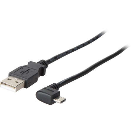 UPC: 0065030863155 | StarTech.com USBAUB2MRA Black Micro-USB Charge-and-Sync Cable M/M – Right-Angle Micro-USB – 24 AWG
