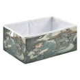 thumbnail image 2 of WOBOGO Medieval Mushroom Castle Storage Basket Foldable Easy to Clean Durable with Hollow Support Plate with Handle 15.75×10.63×6.96 in, 2 of 8