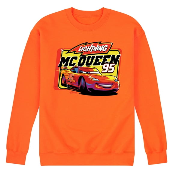 Disney Cars - Original Lightning McQueen #95 - Men's Crew Neck Fleece Pullover