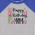thumbnail image 4 of Inktastic Happy Birthday, Mom Pink Flowers Boys or Girls Baby Bodysuit, 4 of 5