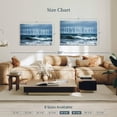 thumbnail image 4 of Elephant Stock Let's Run Away Seascape Wall Art - Horizontal Canvas Wall Art - Living Room Wall Decor - Beach Canvas - Blue And White Decor - 45" x 30", 4 of 8